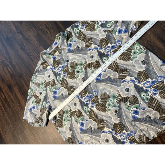 Tommy Bahama Shirt XXL Silk Floral Hawaiian Beach Button Up Short Sleeve Mens - Picture 5 of 7